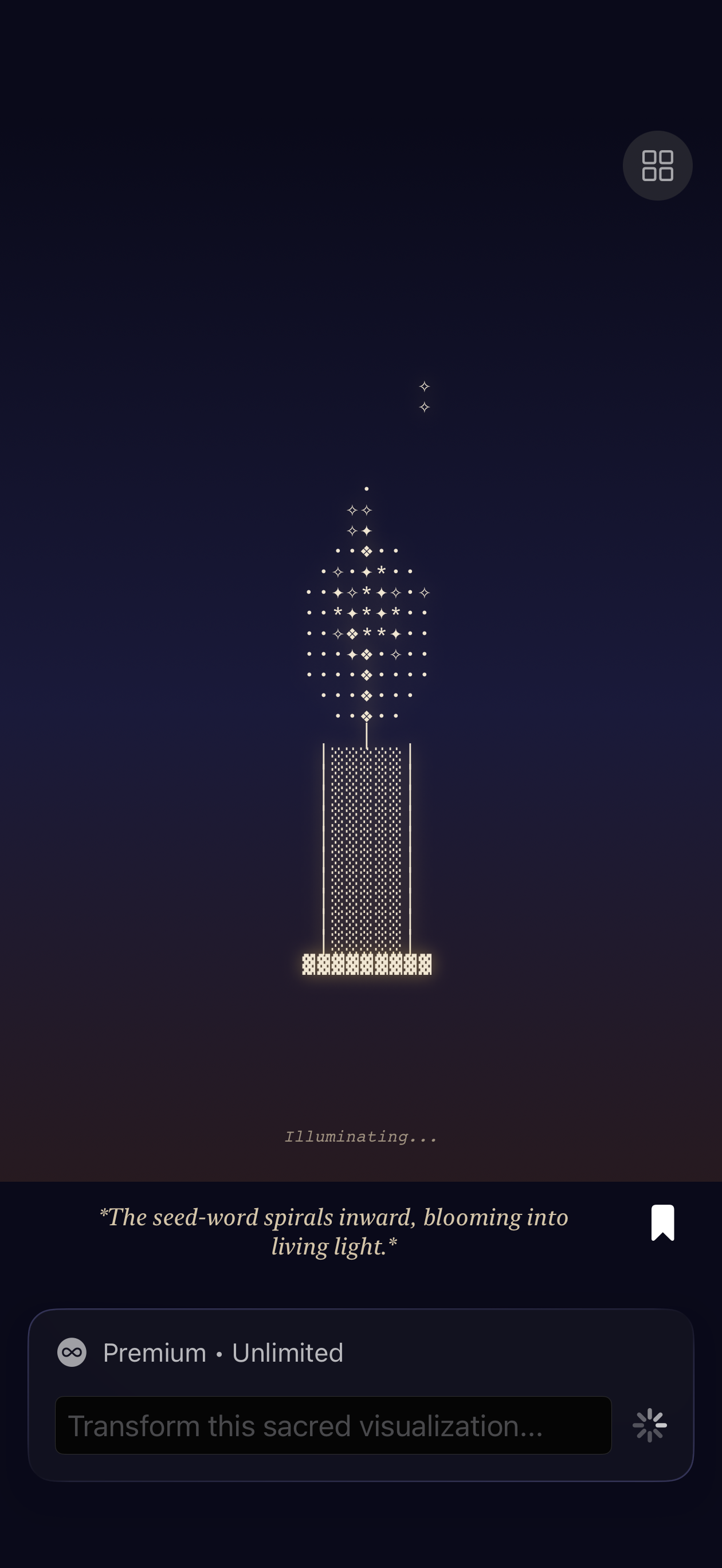 Lumina candle loading animation